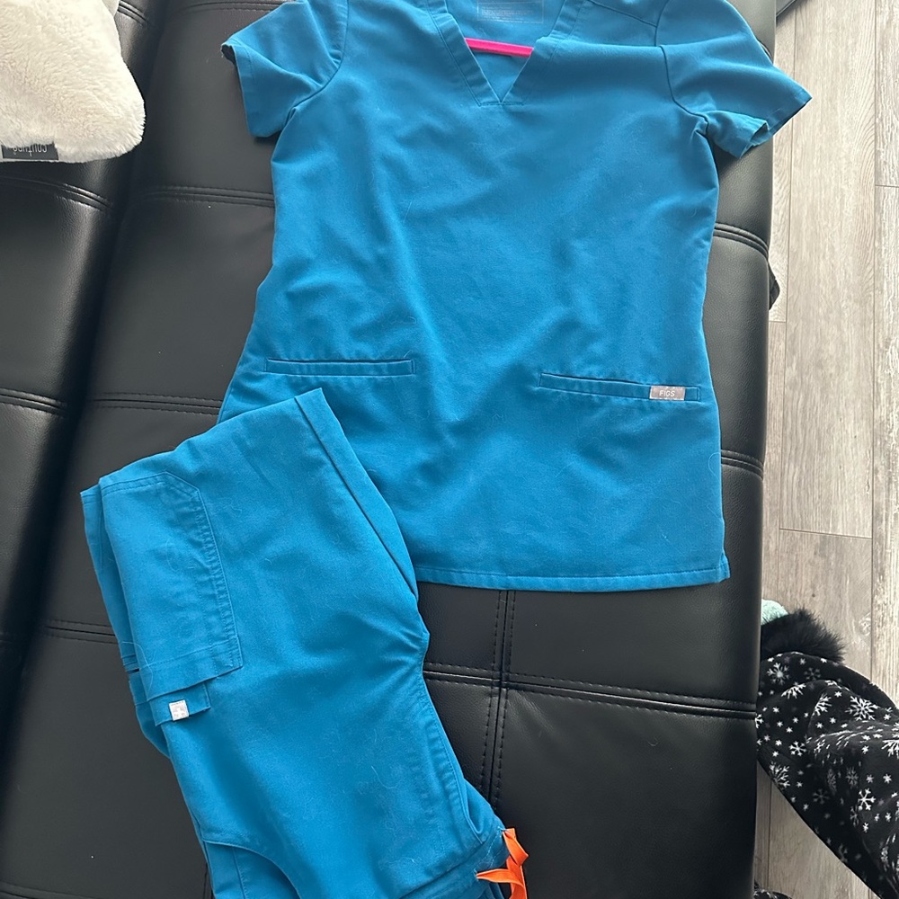 Blue Scrub Set